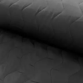 Prešívaná látka ZIG ZAG black