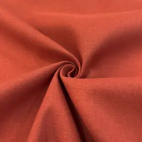 Viskóza s ľanom SPANDEX terracotta