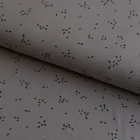 Úplet GLITTER Stripes rock grey