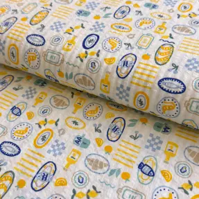 Bavlnená látka Bubble Stripe design C digital print