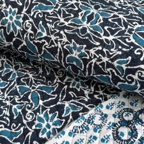Bavlnená látka QUILT DOUBLE SIDED Square design C