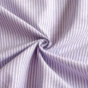 Ľan s bavlnou Stripe purple