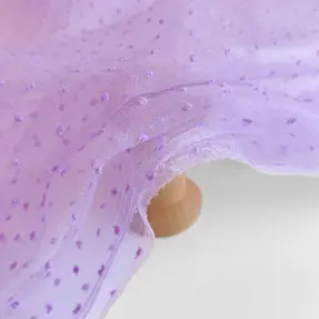 Tyl na TUTU DOTS lilac