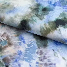 Viskóza TWILL Messy TIE DYE design C