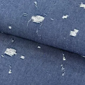 JEANS DENIM 6 OZ Big Holes blue