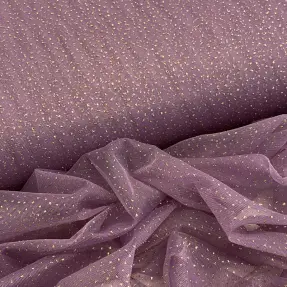 Tyl na TUTU ROYAL SPARKLE dark lilac gold