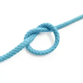 Bavlnená šnúra 5 mm ocean blue