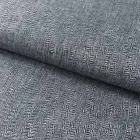 Ľan s bavlnou Fishbone navy