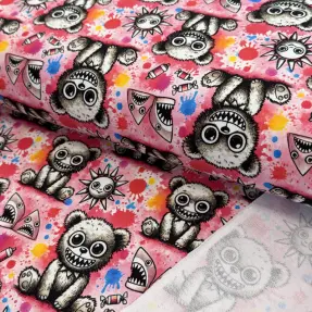 Teplákovina Big eyes design C digital print